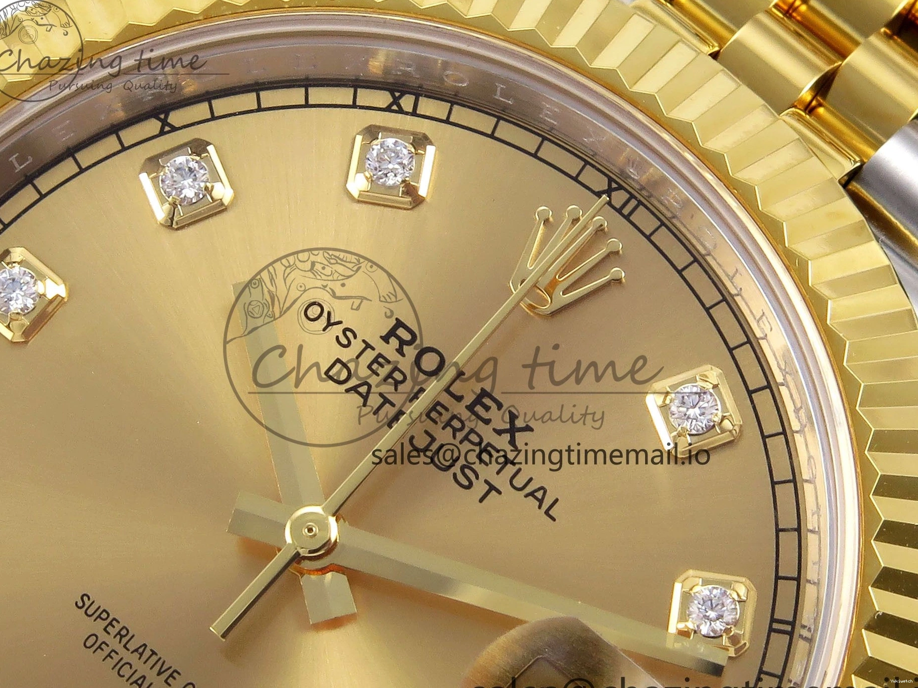 904L Edition SS on SH3235 (Gain Best Dial ARF YG 1:1 Diamonds Bracelet Weight) YG Steel DateJust 41 Jubilee 0516